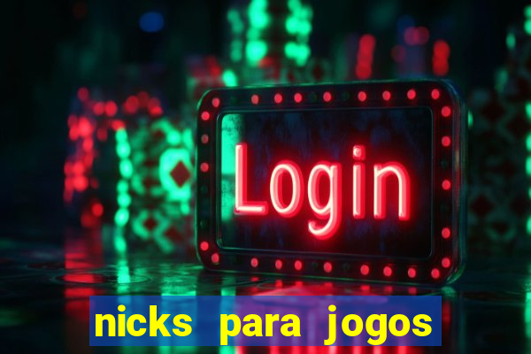 nicks para jogos de tiro